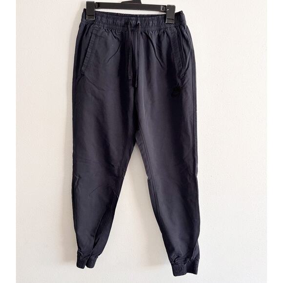 Nike Sportswear NSW Jogger Woven Nylon Women M Black 804325-010 Tapered 27" - Picture 1 of 14